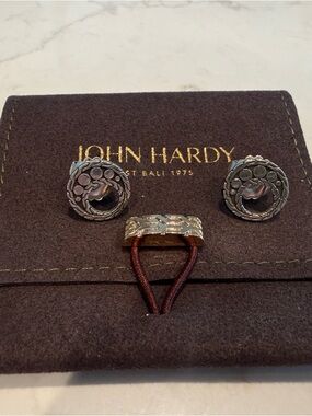John Hardy Silver Dot Stud Earring